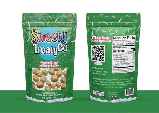 Freeze Dried Caramel Apple Suckers | SweetyTreatyCo