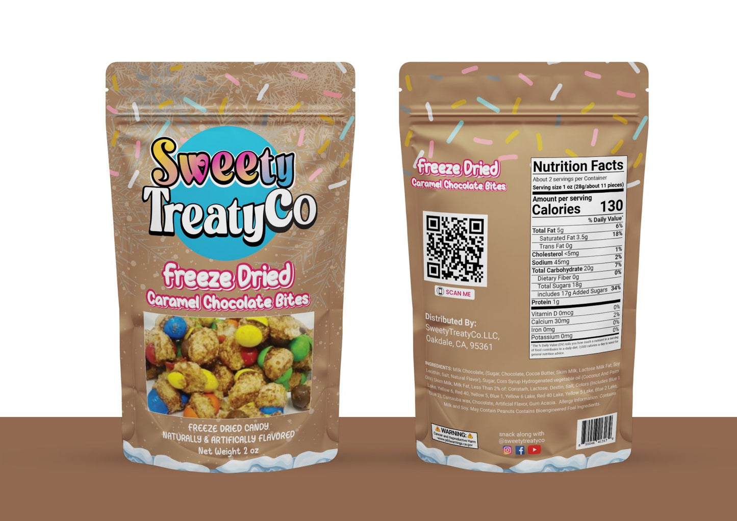 Freeze Dried Caramel chocolate bites | Sweety Treaty Co
