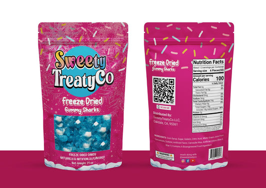 Freeze Dried Gummy Sharks | Sweety Treaty Co