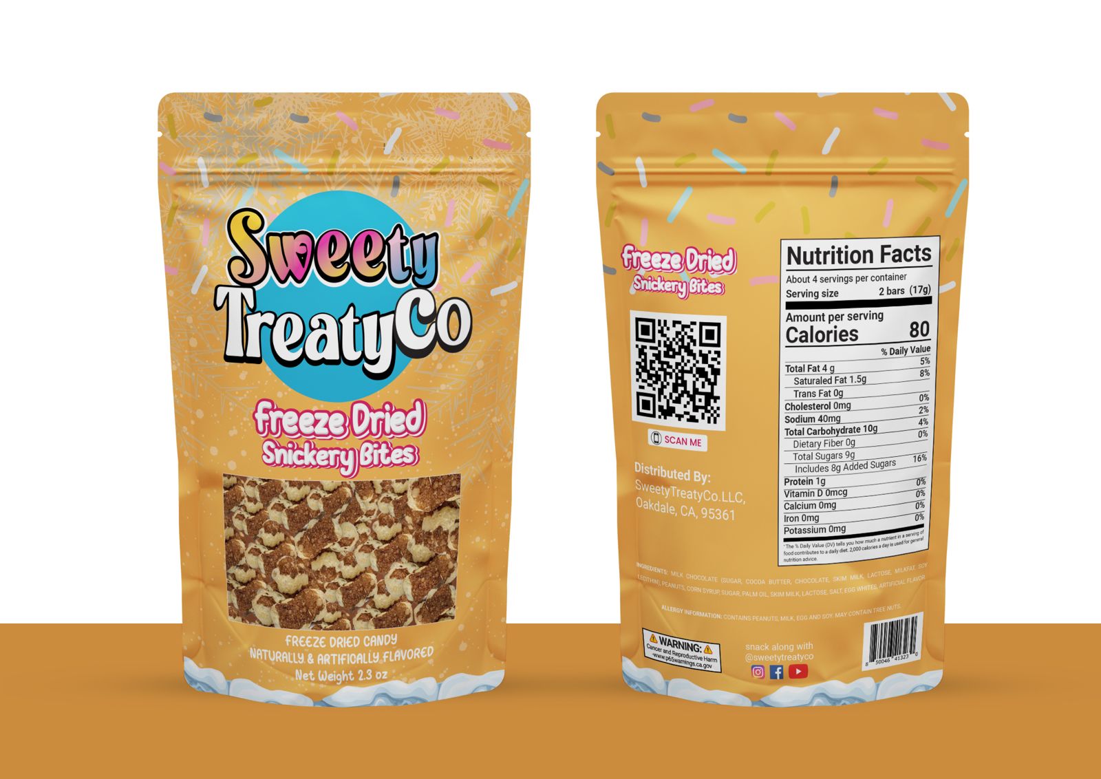 Shop Now Freeze Dried Snickery bite – SweetyTreatyCo