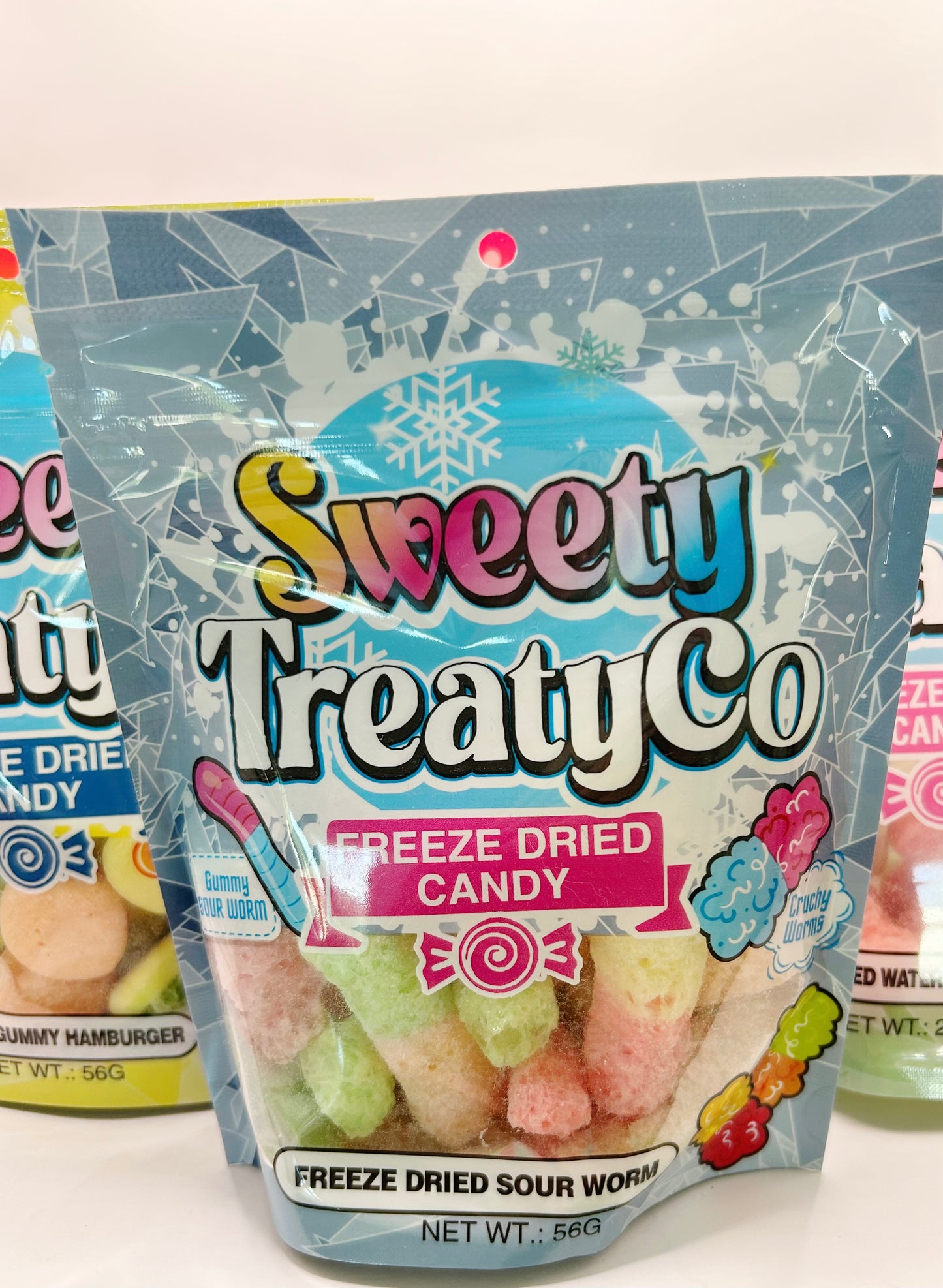 Freeze Dried Sour Worms | Sweety Treaty Co