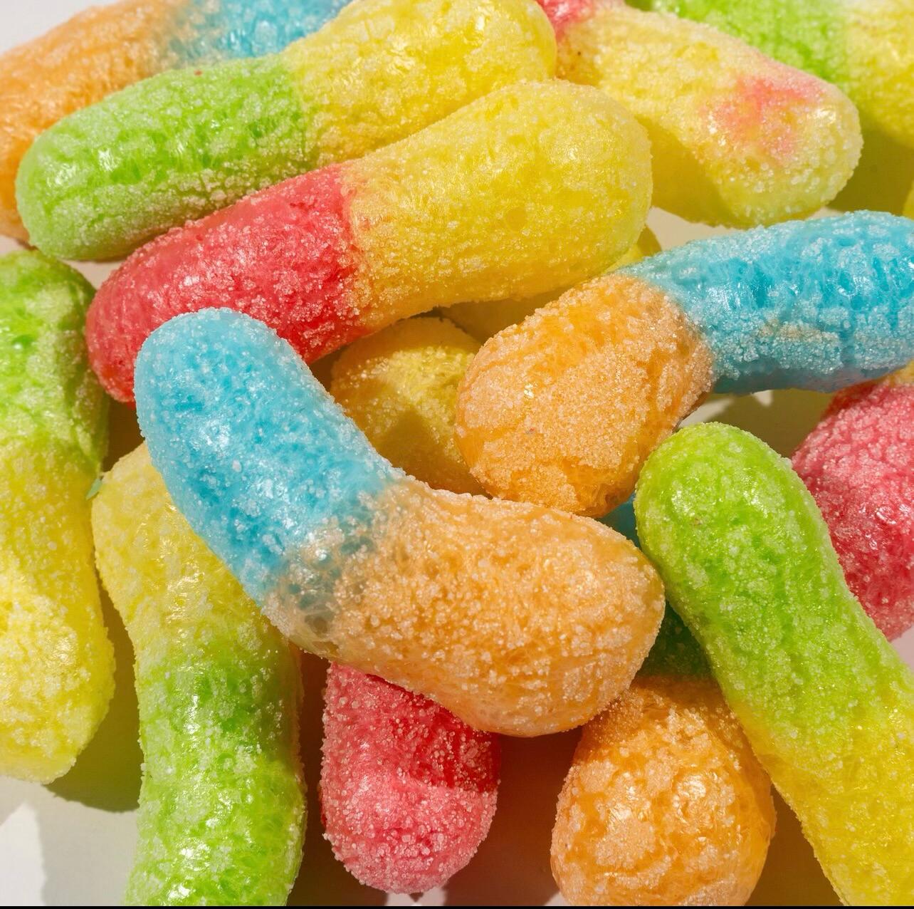 Shop Now Freeze Dried Sour Worms – SweetyTreatyCo