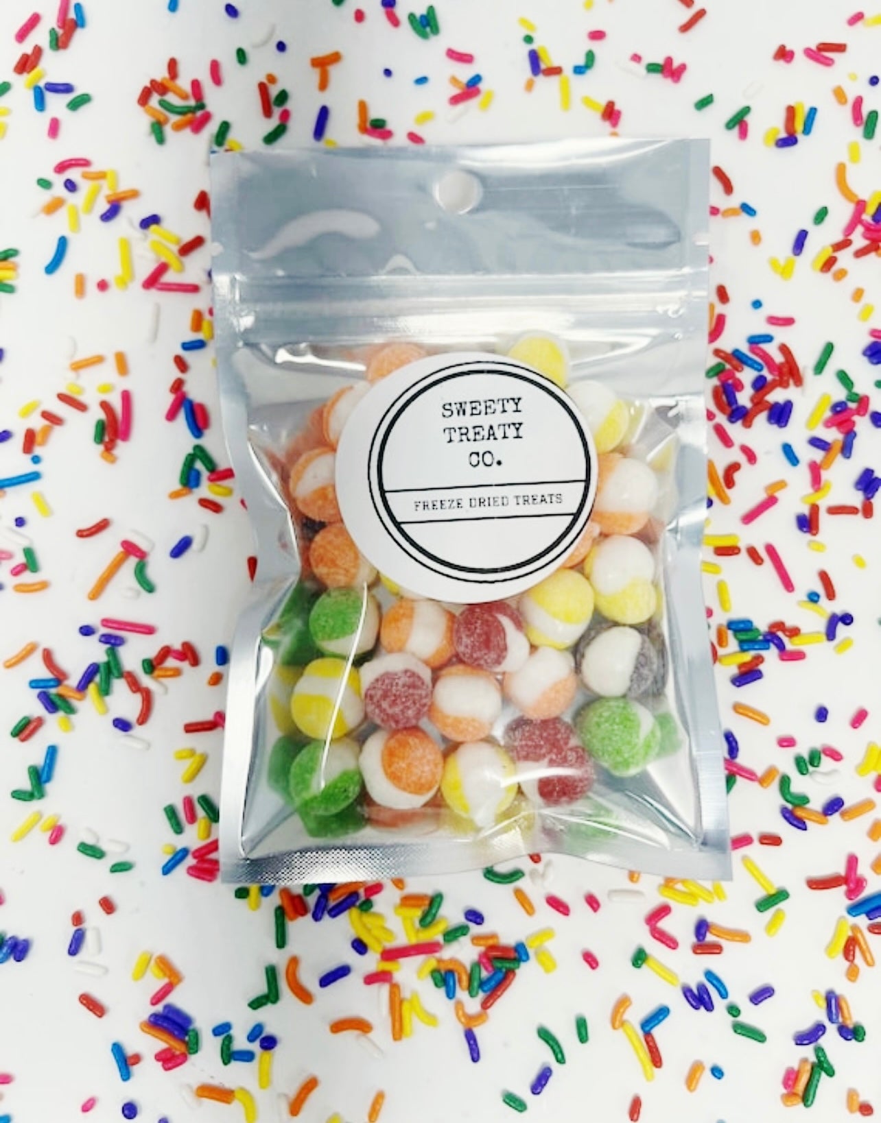 Freeze dried sour skittles