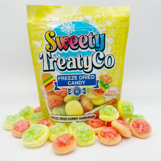 Freeze Dried Gummy Hamburgers | Sweety Treaty Co