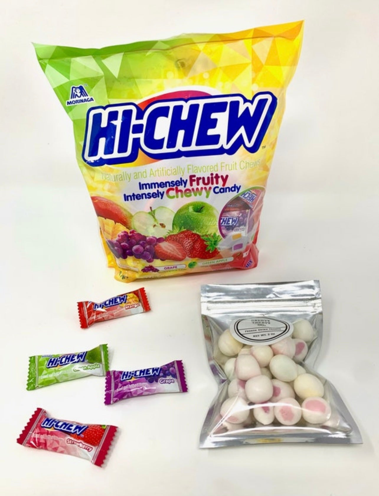 Freeze dried high chews candy