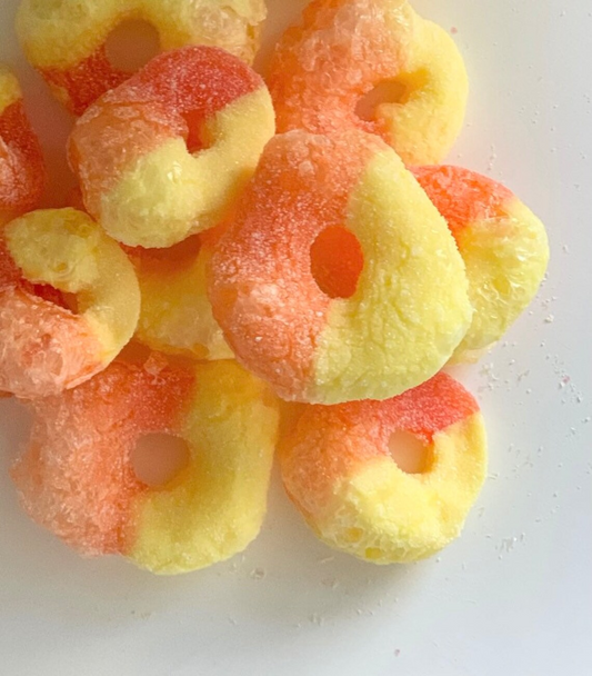 Freeze Dried Peach Rings | Sweety Treaty Co