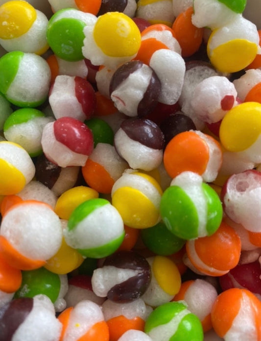 Freeze dried skittles